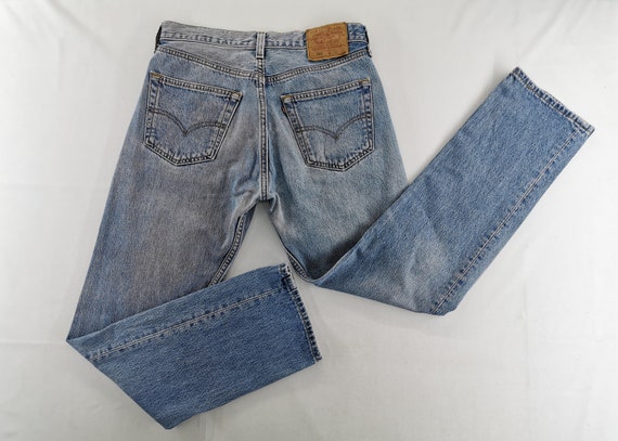 Levis 501 Jeans Distressed Vintage Levis Denim Pan