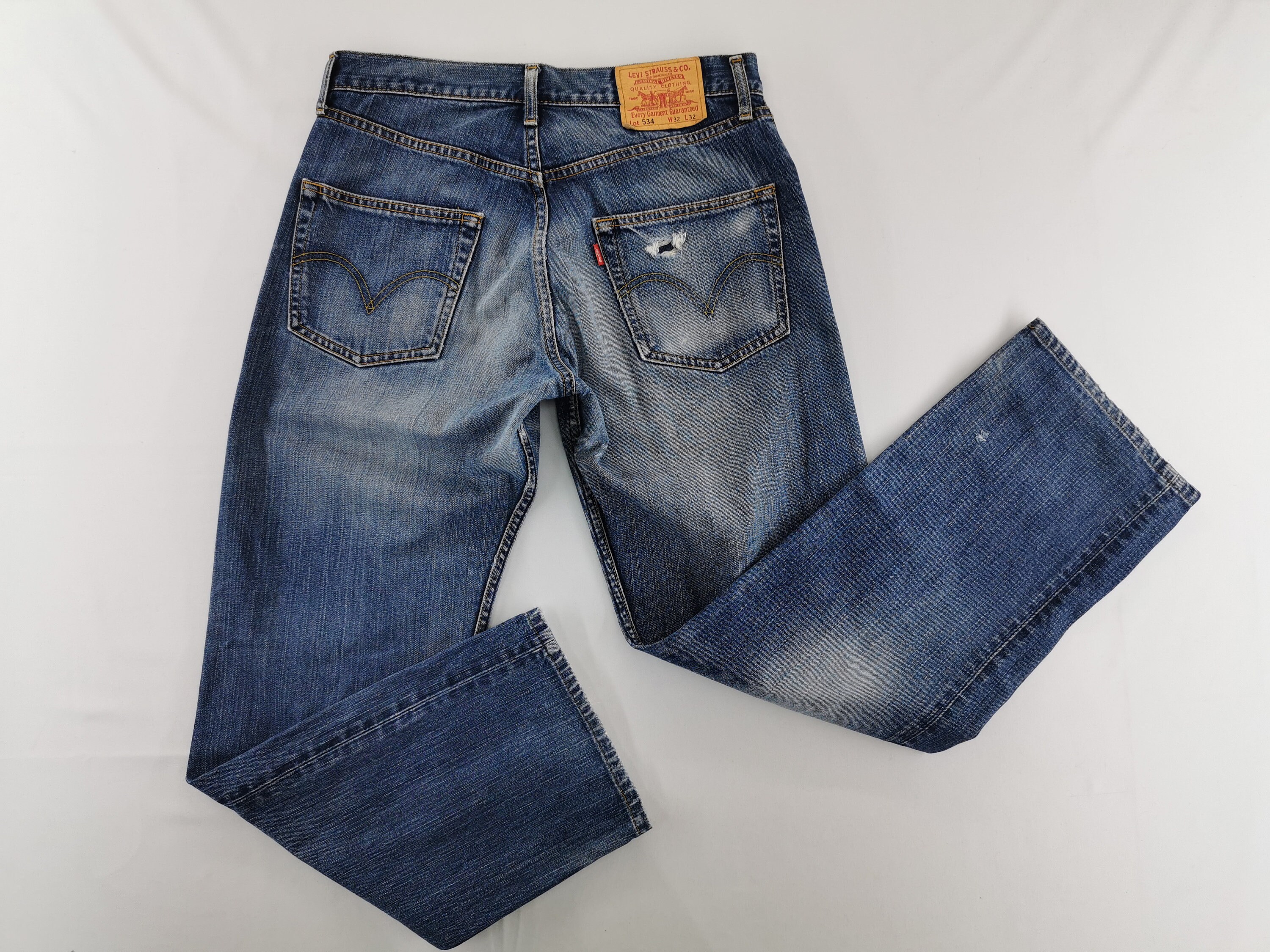 Levis 534 Jeans Distressed Size 32 Levis Denim Levis 534 Denim - Etsy Hong  Kong