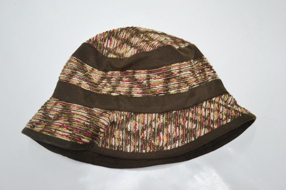 Courreges Hat Vintage Courrèges Paris Multicolor Bucket Hat 