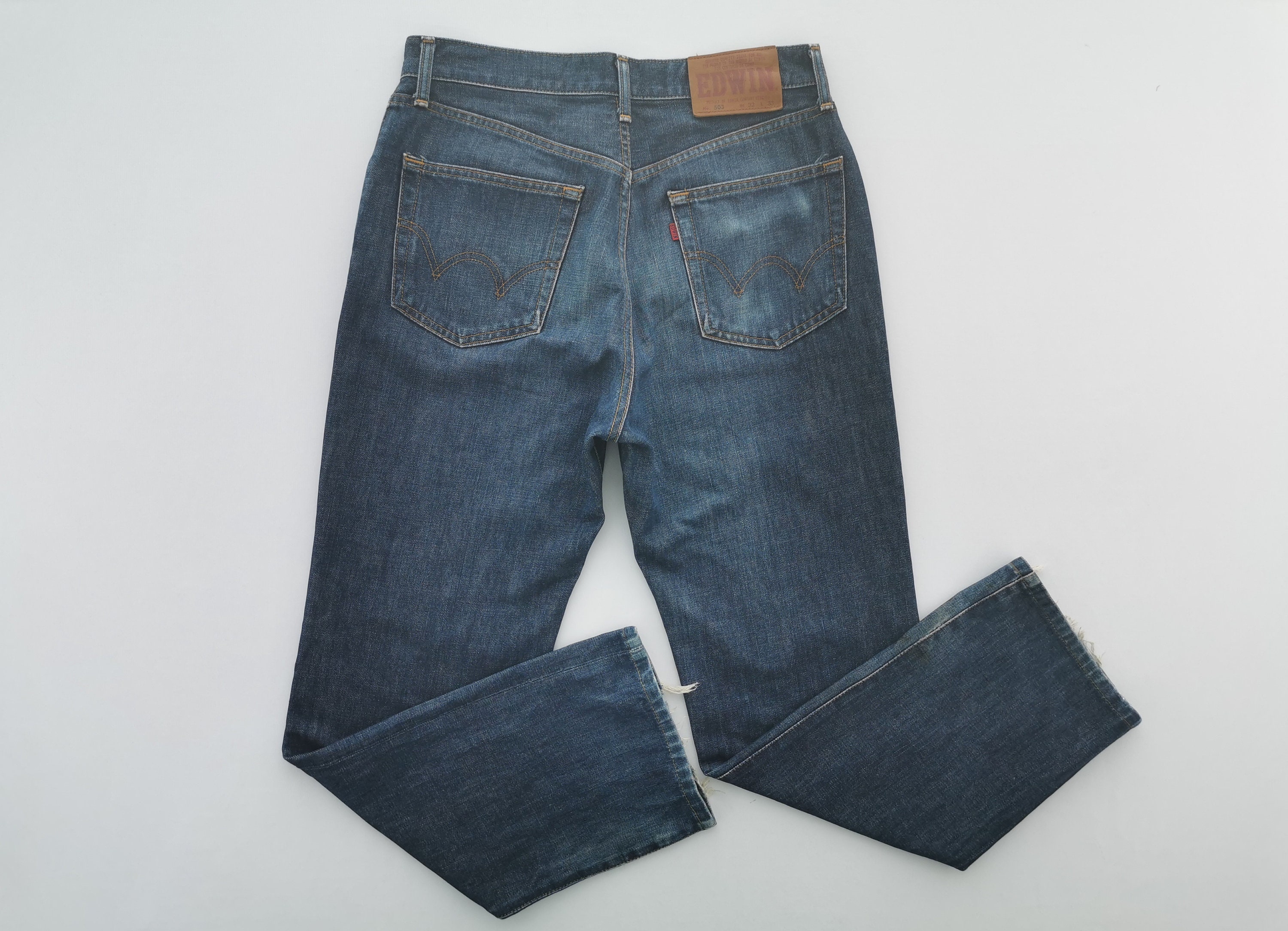 EDWIN503 ヴィンテージ Vintage EDWIN 503 Blue Trip Crazy Pocket Design Jeans Edwin