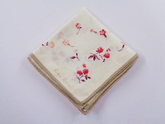 Nina Ricci Handkerchief Vintage Nina Ricci Hanky H