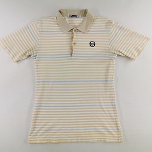 Sergio Tacchini Shirt Vintage Sergio Tacchini Polo Shirt Vintage Sergio Tacchini Striped Polo Shirt Size L