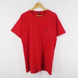 Polo Ralph Lauren Shirt Vintage Polo Ralph Lauren T Shirt 90s Polo Ralph Lauren Single Pocket Shirt Size S
