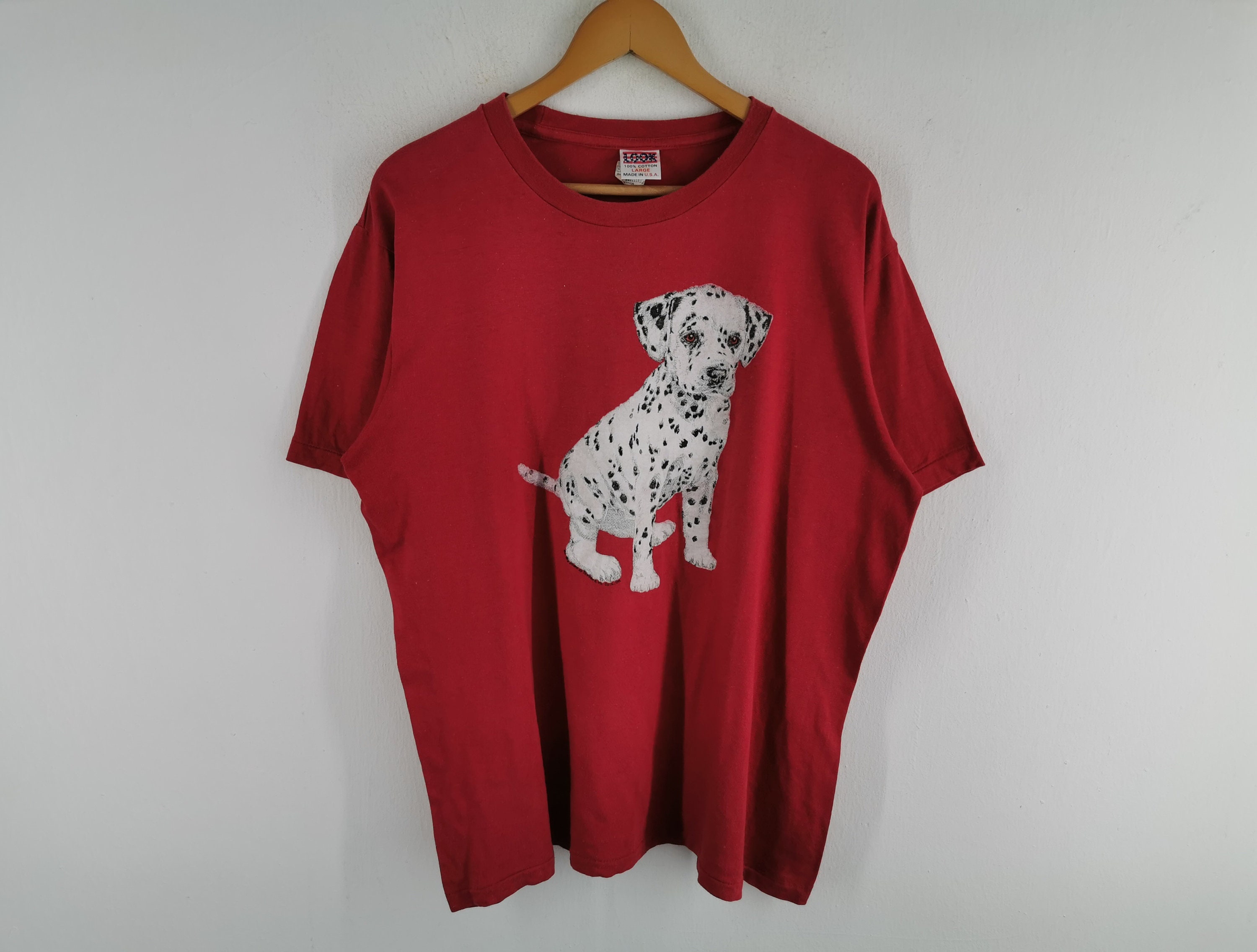 Vintage Dalmatian Shirt L Worlds Greatest Dog Breed Adorable 80s Comedic  Top Y2K