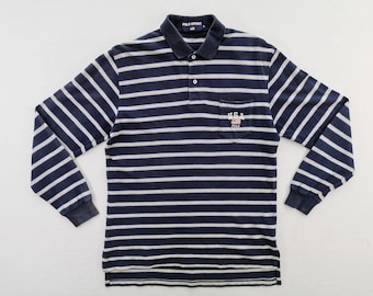 Polo Ralph Lauren Shirt Vintage Polo Sport Poloshirt 90er Jahre Polo Sport Ralph Lauren Gestreiftes Poloshirt Size L