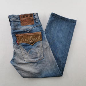 Edwin Jeans Vintage 90&#39;s Edwin Denim Jeans Made In Japan Size 34