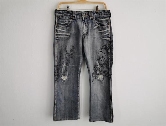 Semantic Design Jeans Size L Semantic Design Embr… - image 2