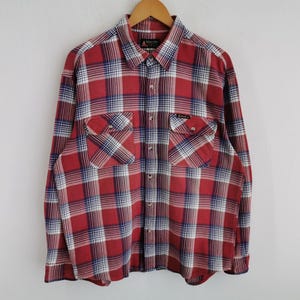 Wrangler Shirt Vintage 90s Wrangler Checked Button Shirt Size L