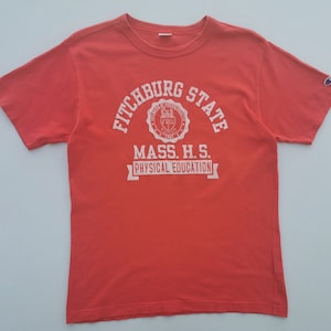 Champion Shirt Vintage Champion T Shirt Champion Fitchburg State Tee T Shirt Size L