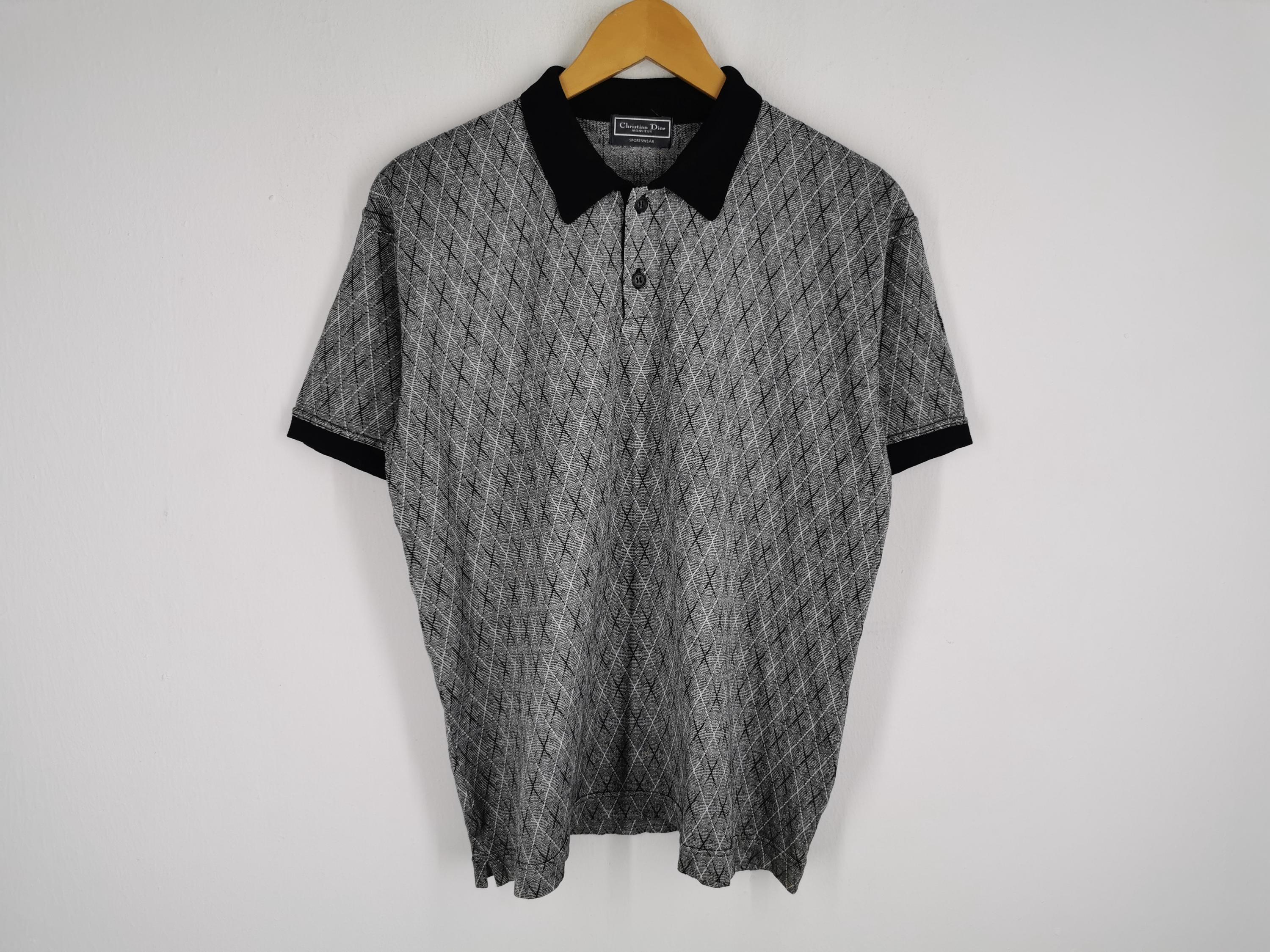 トップス 90s Christian Dior knit polo shirt M トップス 90s Christian Dior knit polo shirt M Vintage