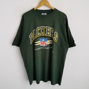 Green Bay Packers Distressed Shirt Vintage 90s Green Bay Packers NFL Tee T Shirt Size 2XL