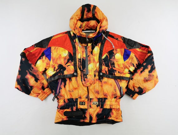 Salomon Jacket Vintage Salomon Windbreaker 90s Salomon Psychedelic