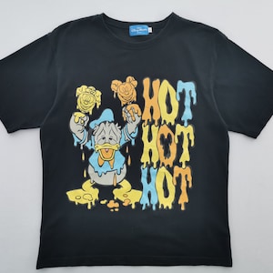 Donald Duck Shirt Donald Duck T Shirt Donald Duck Hot Hot Hot By Tokyo Disney Tee T Shirt Size L