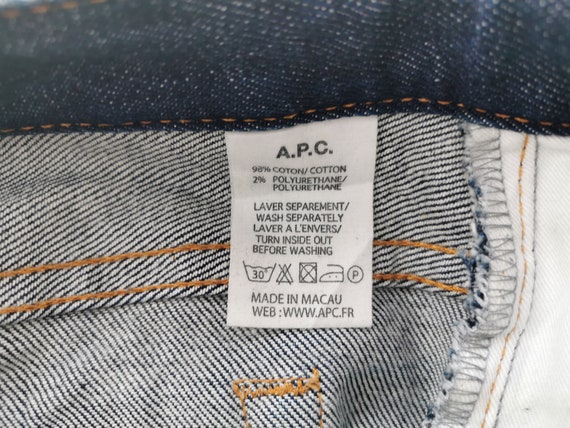 Jeans Size APC Jean Moulant Denim Womens Size - Etsy