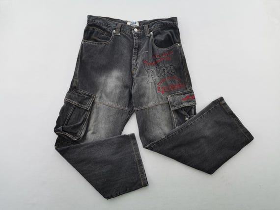 Piko Jeans Vintage Size XL Piko Pure Hawaii Baggy Denim Cargo 