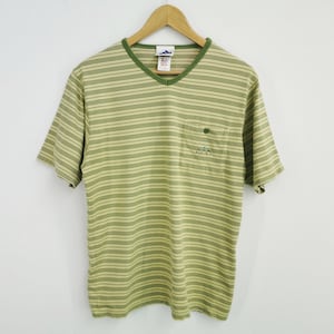 Adidas Shirt Vintage Adidas T Shirt 90s Adidas Striped Tee T Shirt Size M