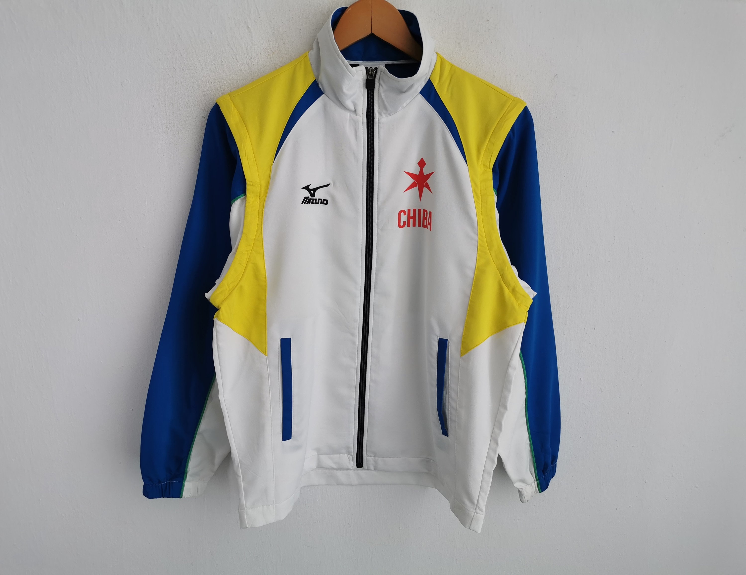 Vintage Mizuno Volleyball Sky Mens S Track Warm Up Jacket