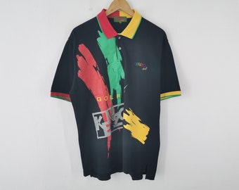 Chemise de golf Kenzo vintage taille 5 Polo de golf Kenzo des années 90 Polo multicolore Kenzo Golf fabriqué au Japon taille L