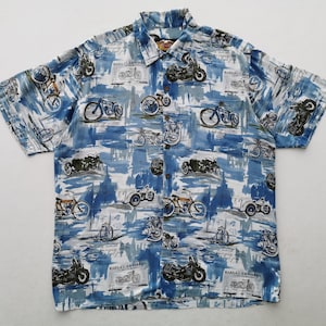 Harley Davidson Shirt Vintage 90s Harley Davidson Button Shirt Made In USA Size L