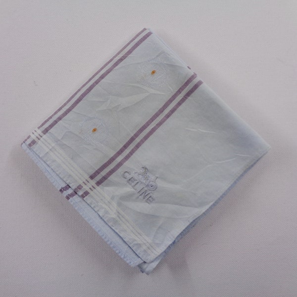 Celine Handkerchief Vintage Celine Hanky Handkerchief Celine Pocket Square Scarf