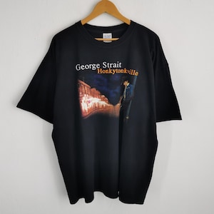 George Strait Shirt Vintage George Strait Honkytonkyville Tour 2004 Tee T Shirt Size XXL
