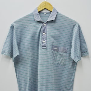 Lanvin Shirt Vintage Lanvin Paris Polo Shirt Lanvin Made In Italy Classic Striped Pocket Polo Shirt Size S