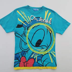 Donald Duck Shirt Donald Duck T Shirt Donald Duck By Tokyo Disney Over Print Tee T Shirt Size S