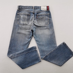 Levis Distressed Jeans Vintage 90s Levis Lot 505 Denim Jeans Made In Japan Size 33/34x33