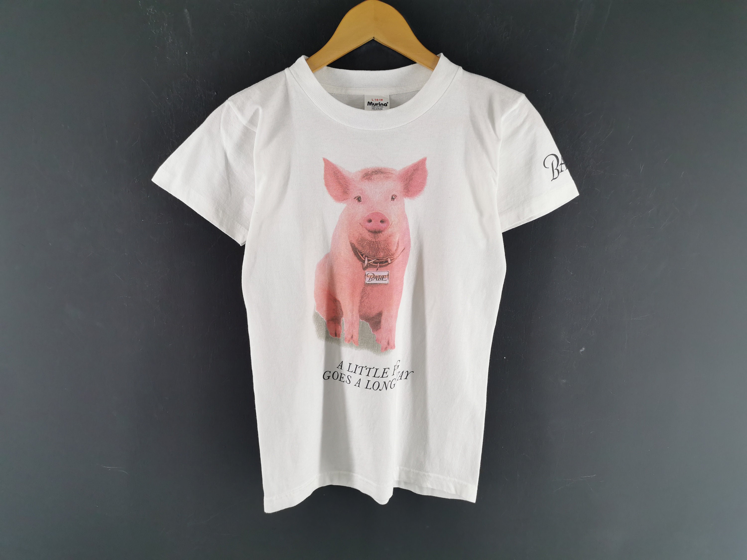 当時物 90s USA製 BABE PIG Tシャツ ヴィンテージ ベイブ Rare Vintage 90s 1995 Babe Movie Promo T Shirt XL Pig | eBay