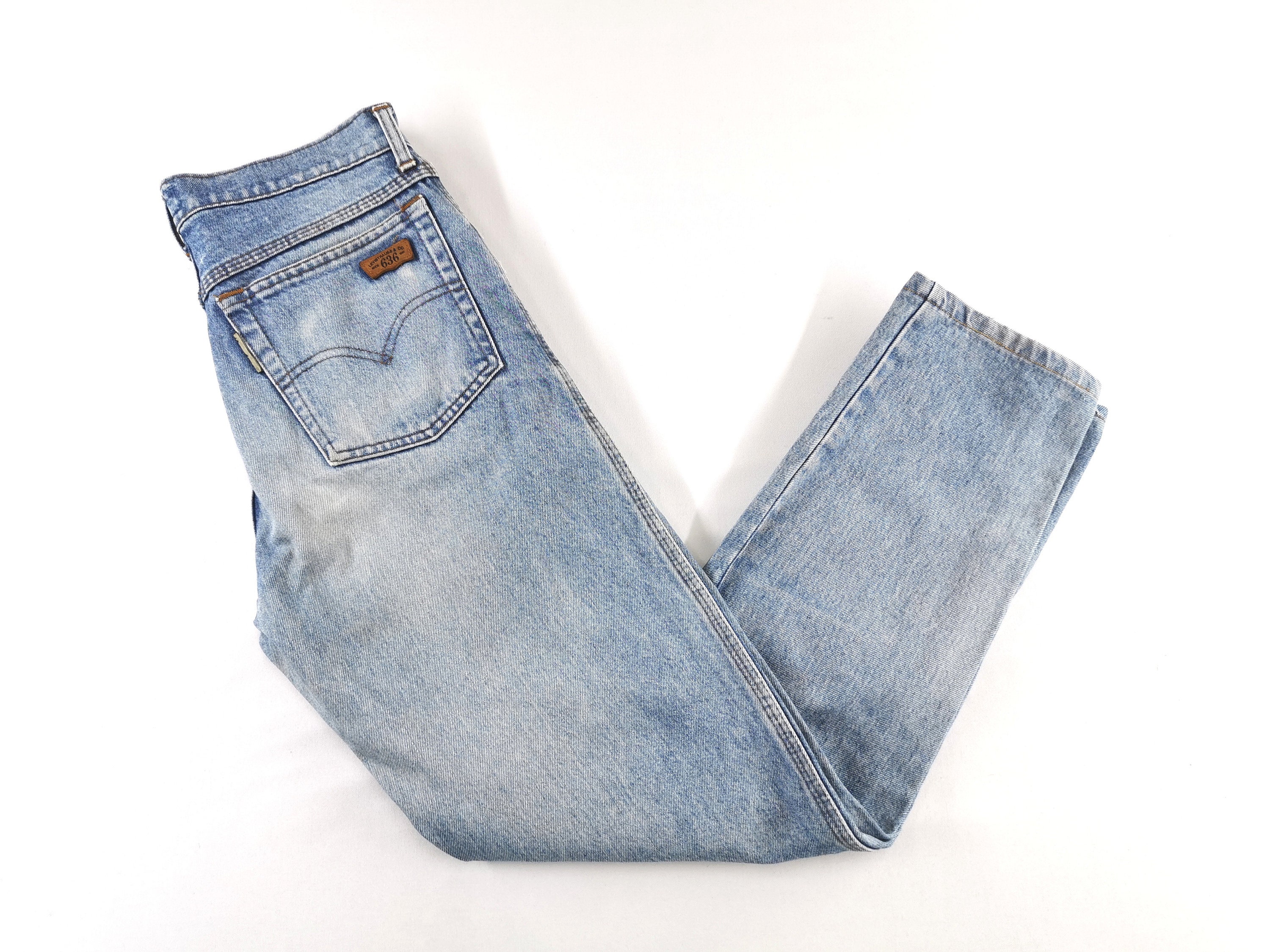 Levis Jeans Distressed Vintage Levis 636 Denim Levis 636 Made | Etsy