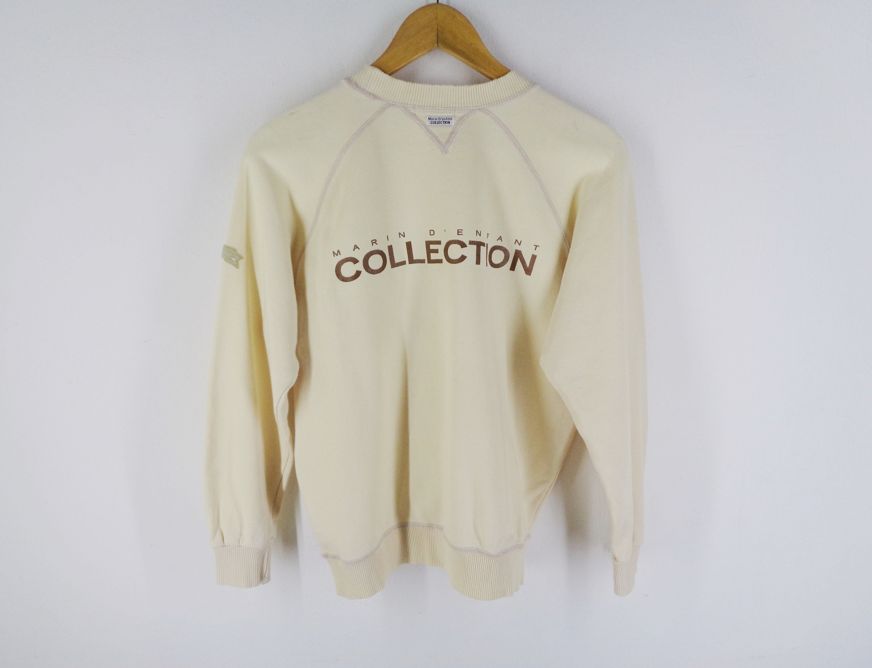 WAI KEI Marine aplique vintage sweatshirtsマリン男女共用 Marin D'enfant Collection Sweatshirt Vintage Marin D'enfant