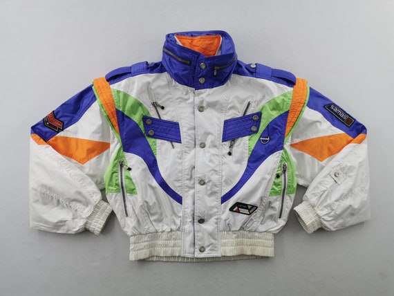 Samas Jacket Vintage 90s Samas Ski Multicolor Win… - image 4