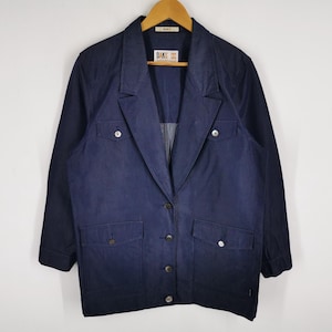 Daks Blazer Vintage 90&#39;s Daks London Denim Coat Size L