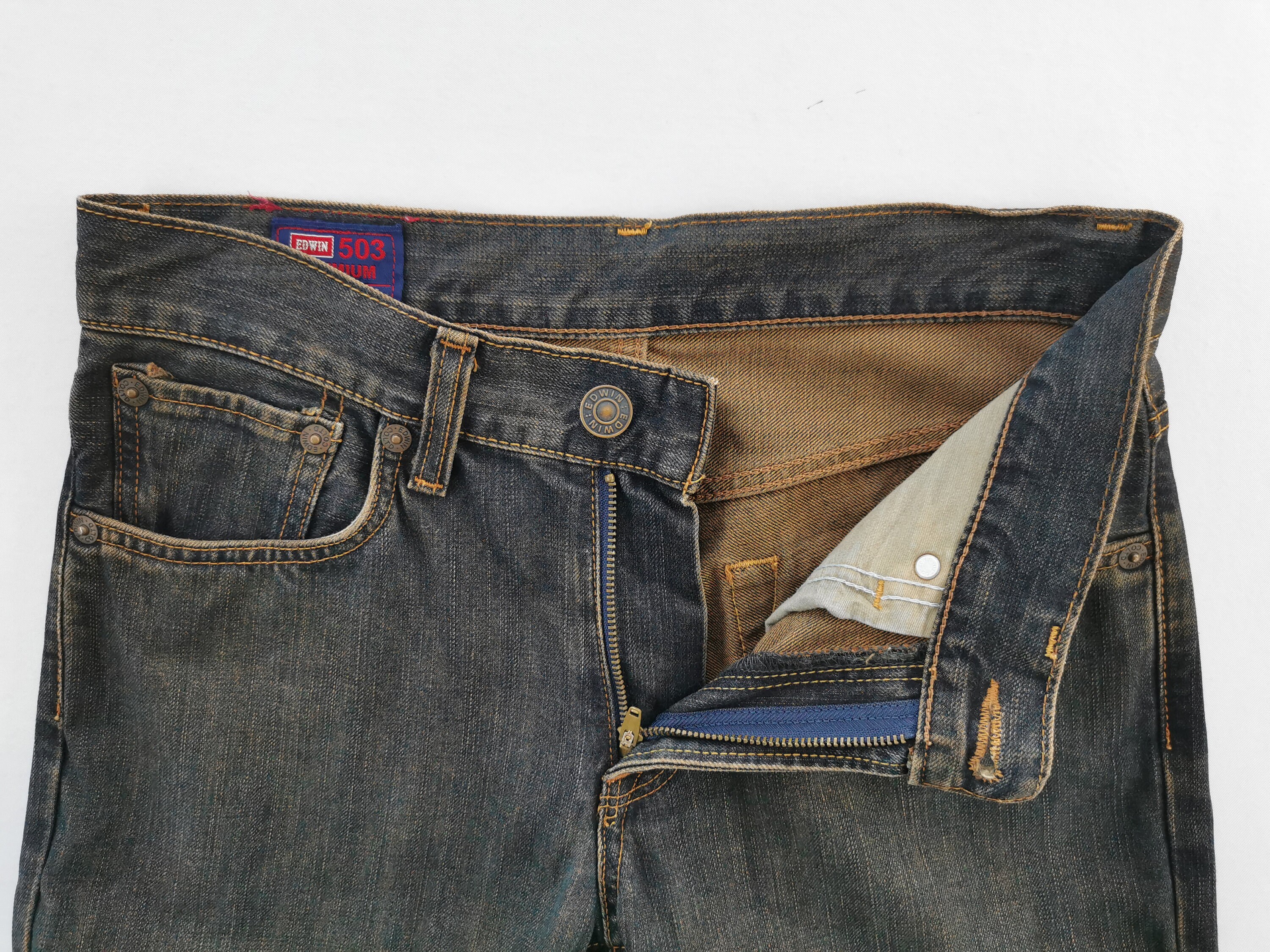 Edwin 503 Jeans Distressed Vintage Size 29 Edwin Denim