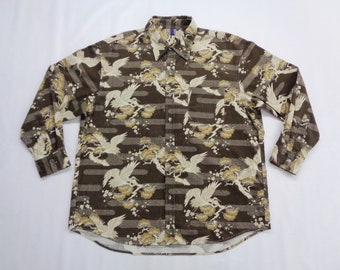 Kearney House Shirt Vintage Kearney House All Over Print Shirt Vintage Kearney House Animal Motive Print Button Up Shirt Size 3L