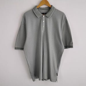 Nike Golf Distressed Shirt Vintage Nike Golf Stripe Polo Shirt Size XL