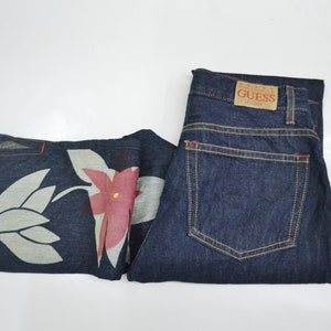 Guess Jeans Vintage Guess Pants 90s Guess Made In USA Denim Jeans Pants Womens Size 28/29 Inches