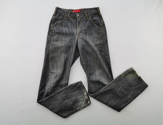 Edwin E Function Jeans Distressed Vintage Size 29… - image 2