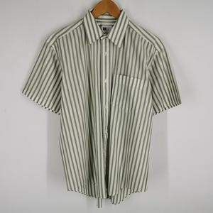 Issey Miyake Shirt Vintage 90&#39;s Issey Miyake Stripe Button Shirt Made In Japan Size M