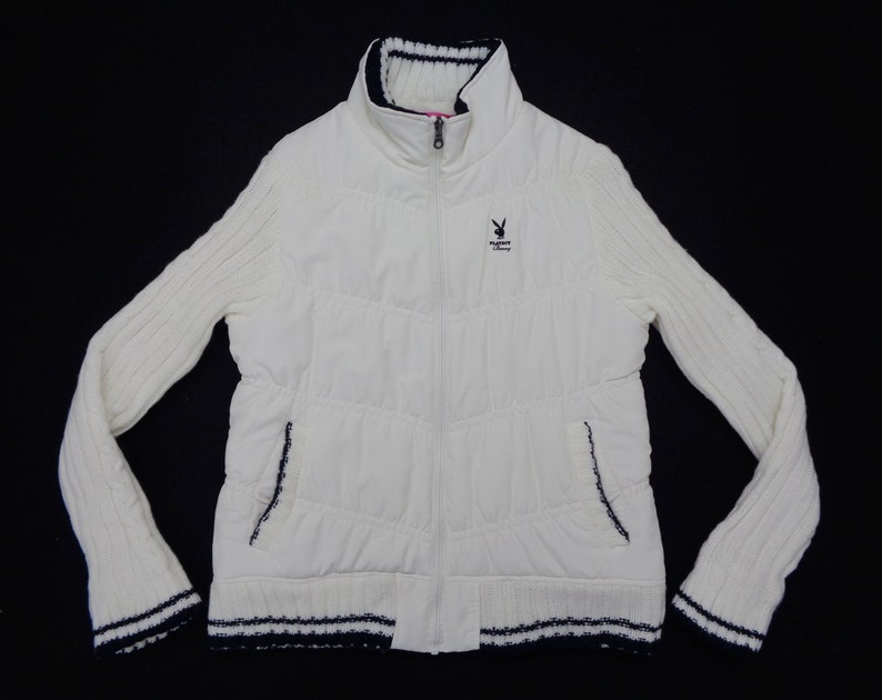 Playboy Jacket Playboy Windbreaker Playboy Big Logo Jacket Playboy Bunny Jacket Women Size L