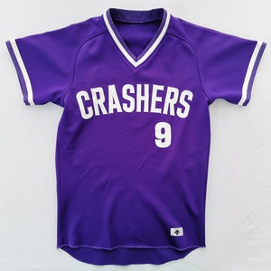 Descente Jersey Vintage Descente Baseball Shirt Descente Crashers #9 Baseball Jersey Shirt Size M