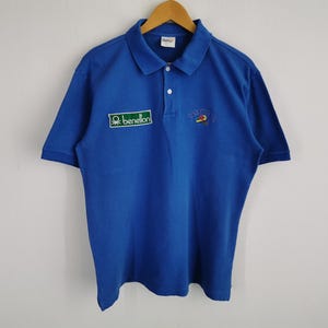Benetton Formula 1 Shirt Benetton Formula 1 Polo Shirt Size M