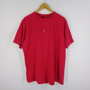 Tommy Hilfiger Shirt Vintage Tommy Hilfiger T Shirt 90s Tommy Hilfiger Tommy Jeans Logo Tee T Shirt Size M