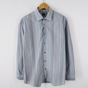 Paul Smith Shirt Vintage Size 42 Paul Smith Button Shirt Paul Smith Made In Italy Striped Button Up Shirt Size L