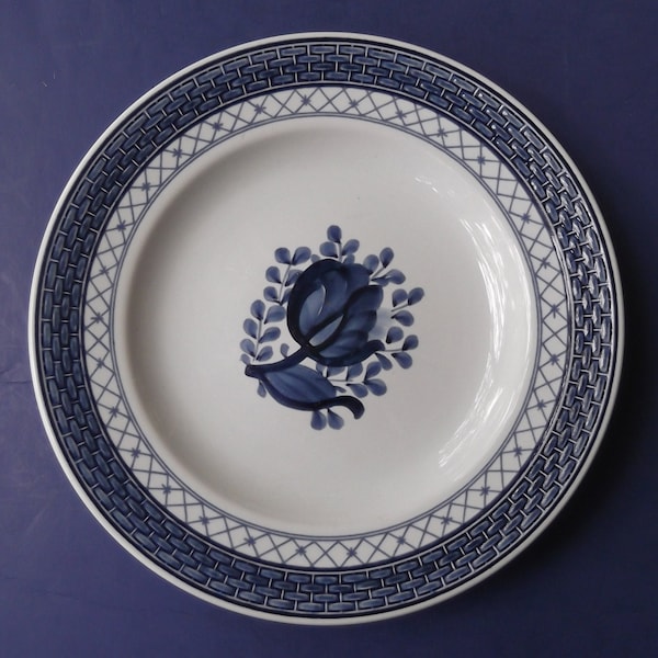 Royal Copenhagen Faience "Tranquebar Blue" 11/1842 Bread & Butter Plate - 6-5/8"