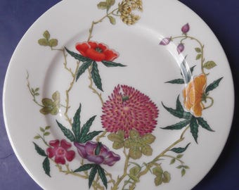 Raynaud Ceralene Limoges "Dioraflor" Salad or Dessert Plate - 7-5/8" - 2 Available