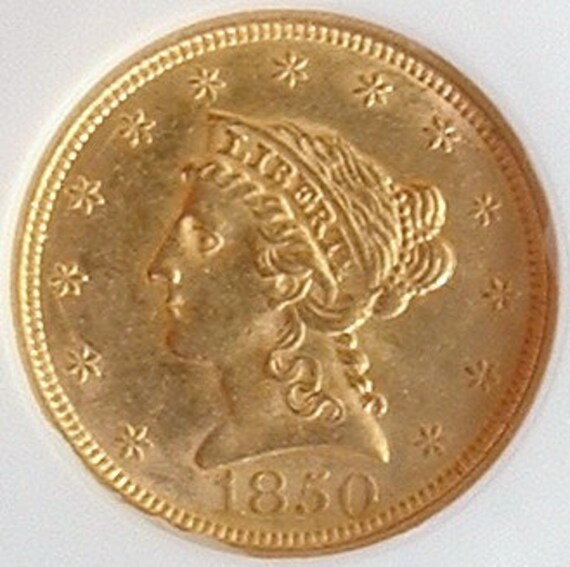1850 P Liberty Head Gold Quarter Eagle 2 12 Dollar Ngc Ms 61 Rare Early Uncirculated Lib