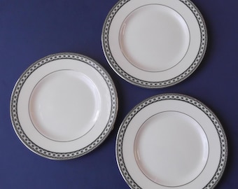 Three Wedgwood Contasts Ulander Bread/Dessert Plates - 7" - Unused with Tags