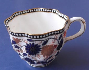 1883 Date Code Coalport Imari Chrysanthemum Design Swirl Tea Cup - No Saucer