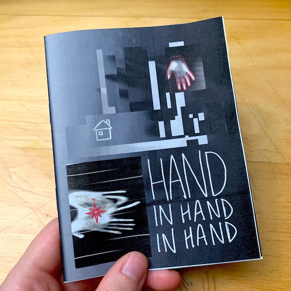 hand in hand in hand - a dark abstract art mini zine